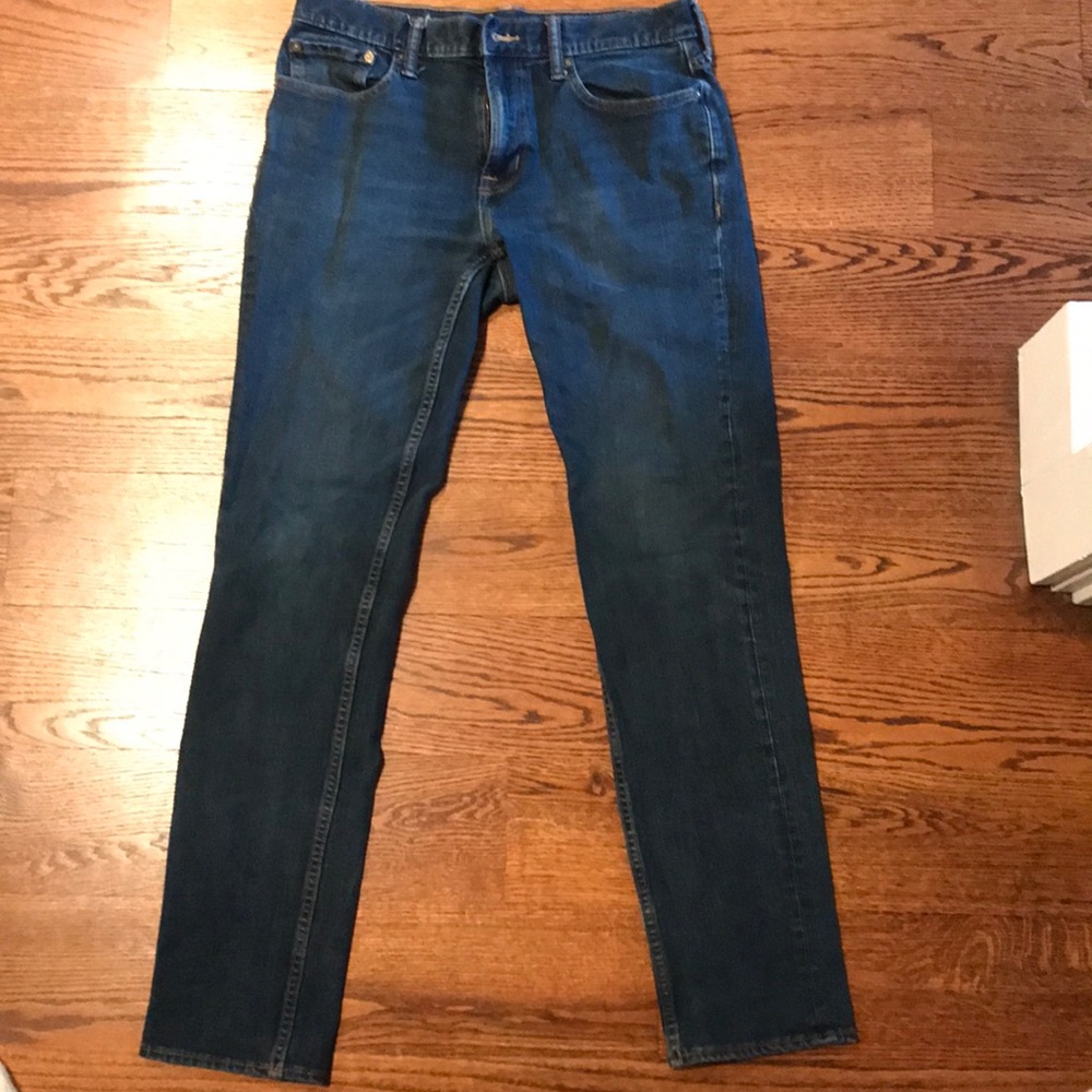 Dark blue jeans
